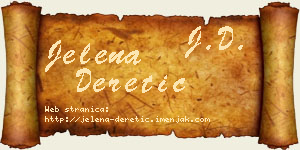 Jelena Deretić vizit kartica
